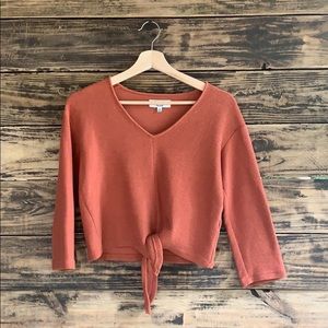Madewell Front Tie Crop Top